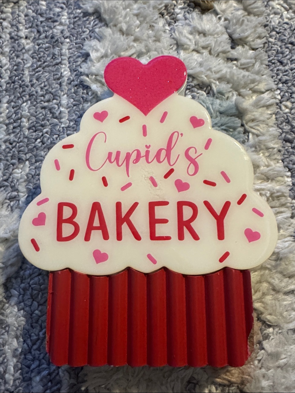 Cupid Red & Pink Bakery Cupcake Topper - Cupid